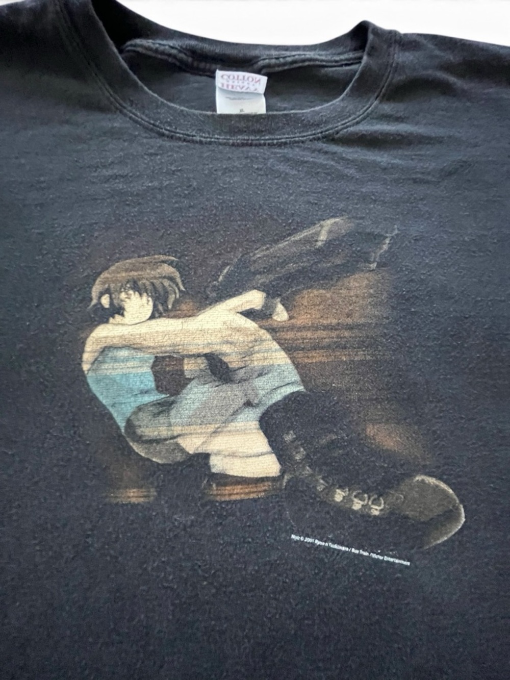 VTG Noir Anime Shirt Mens XL Ryoe Tsukimura Manga 2001 Rare ADV Films Grunge Exc